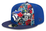 New Era 59FIFTY MLB Toronto Blue Jays 2025 Diamond Hero Edition Two Tone Fitted Hat - Blue