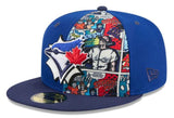 New Era 59FIFTY MLB Toronto Blue Jays 2025 Diamond Hero Edition Two Tone Fitted Hat - Blue