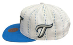 Mitchell & Ness MLB Toronto Blue Jays Triplin Two Tone Adjustable Snapback Hat - White/Blue
