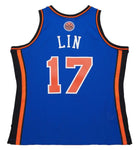 Mitchell & Ness NBA New York Knicks Jeremy Lin #17 2011-12 Hardwood Classics Swingman Jersey - Blue