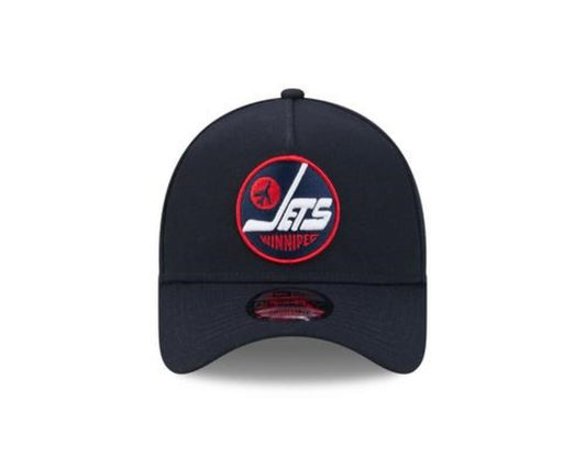 New Era 9FORTY A-Frame NHL Winnipeg Jets 2026 Heritage Classic Adjustable Snapback Hat - Navy