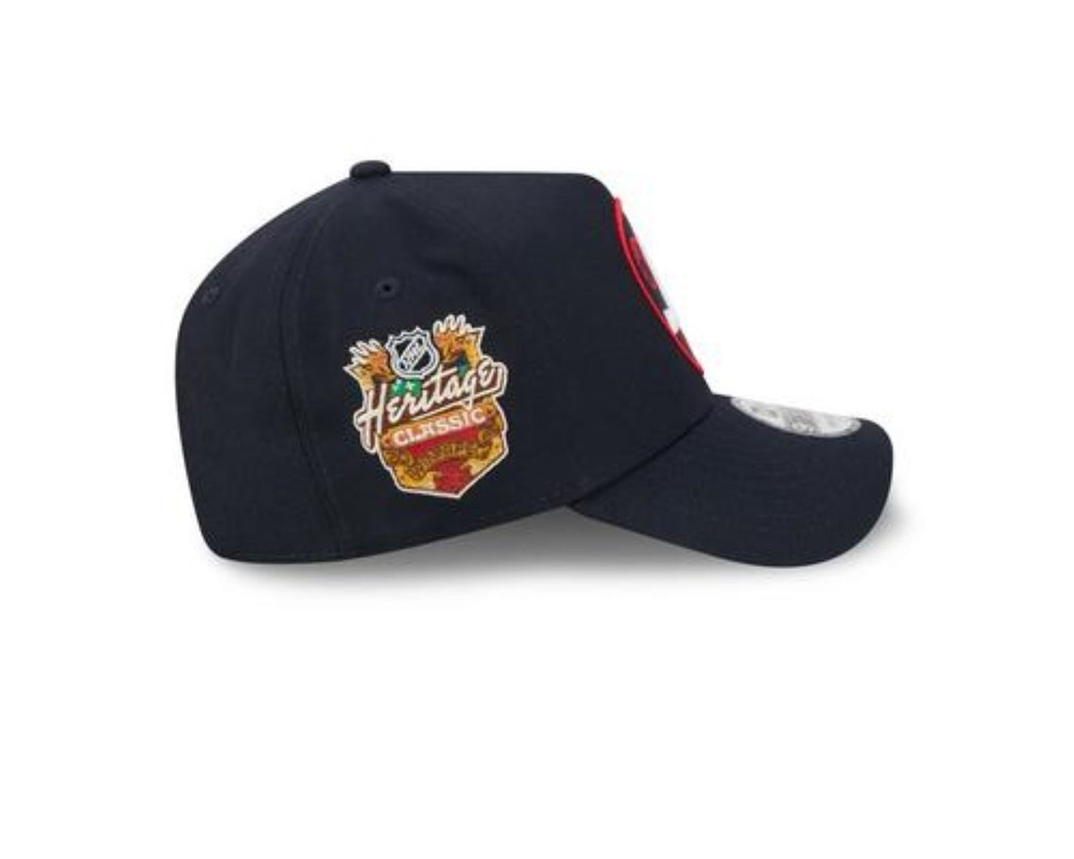 New Era 9FORTY A-Frame NHL Winnipeg Jets 2026 Heritage Classic Adjustable Snapback Hat - Navy