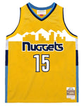 Mitchell & Ness NBA Denver Nuggets Nikola Jokic #15 2017-18 Hardwood Classics Swingman Jersey - Yellow
