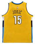 Mitchell & Ness NBA Denver Nuggets Nikola Jokic #15 2017-18 Hardwood Classics Swingman Jersey - Yellow