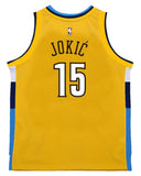 Mitchell & Ness NBA Denver Nuggets Nikola Jokic #15 2017-18 Hardwood Classics Swingman Jersey - Yellow