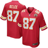 Men's Nike NFL Kansas City Chiefs Travis Kelce Game Player Jersey - Red
