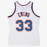 Mitchell & Ness Men's NBA Patrick Ewing New York Knicks AUTHENTIC Jersey - White