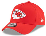 New Era NFL Kansas City Chiefs 9FORTY A-Frame Adjustable Snapback Hat - Red
