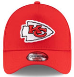 New Era NFL Kansas City Chiefs 9FORTY A-Frame Adjustable Snapback Hat - Red