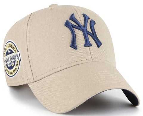 '47 MVP MLB New York Yankees Sure Shot Adjustable Snapback Hat - Khaki