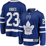 Fanatics Men's NHL Matthew Knies Toronto Maple Leafs Blue Premier Home Breakaway Player Jersey