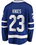 Fanatics Men's NHL Matthew Knies Toronto Maple Leafs Blue Premier Home Breakaway Player Jersey