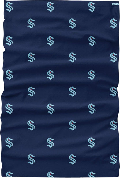FOCO NHL Seattle Kraken Mini Print Gaiter Scarf - Blue