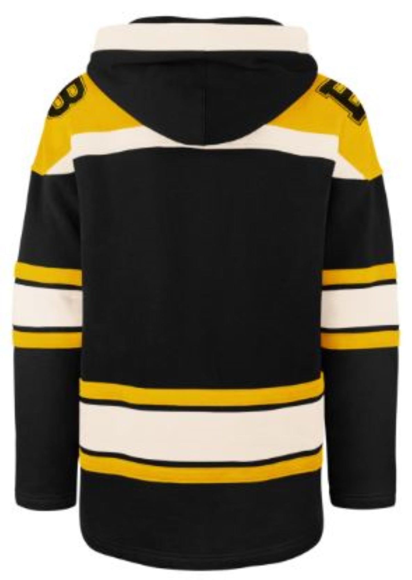 47' Men's Boston Bruins Vintage Lacer Hoodie - Black / Yellow