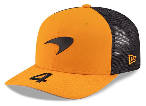 New Era 9SEVENTY Formula 1 Mclaren Lando Norris #4 Adjustable Mesh Back Snapback Hat - Papaya