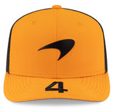 New Era 9SEVENTY Formula 1 Mclaren Lando Norris #4 Adjustable Mesh Back Snapback Hat - Papaya