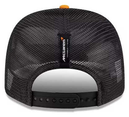 New Era 9SEVENTY Formula 1 Mclaren Lando Norris #4 Adjustable Mesh Back Snapback Hat - Papaya