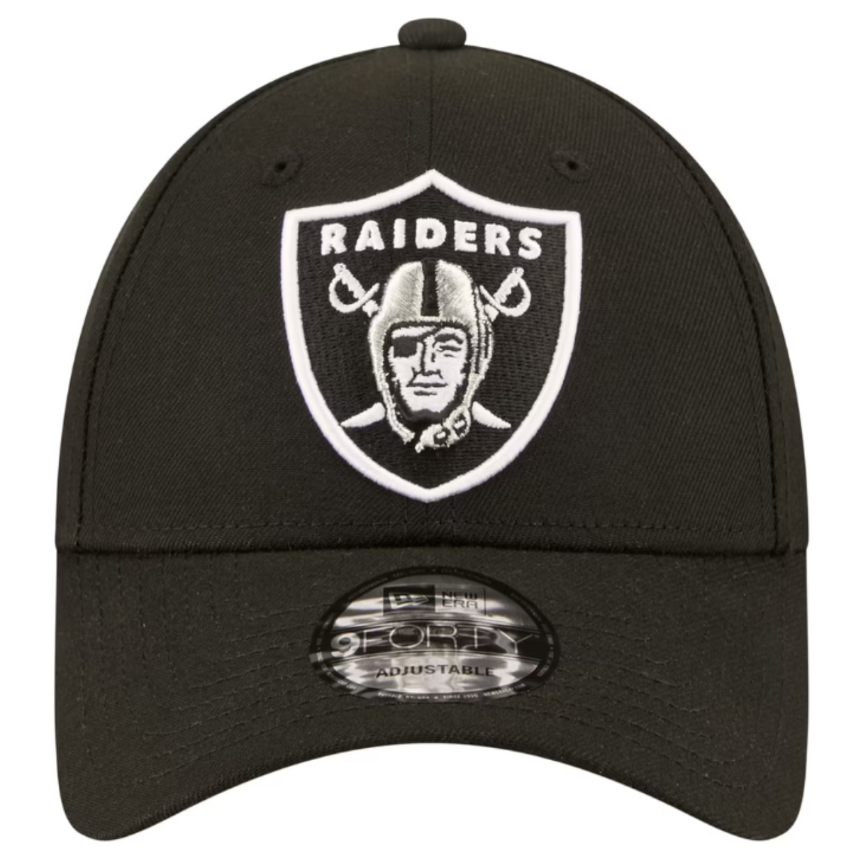 New Era 9FORTY NFL Core Team Adjustable Snapback Hat - Black/White