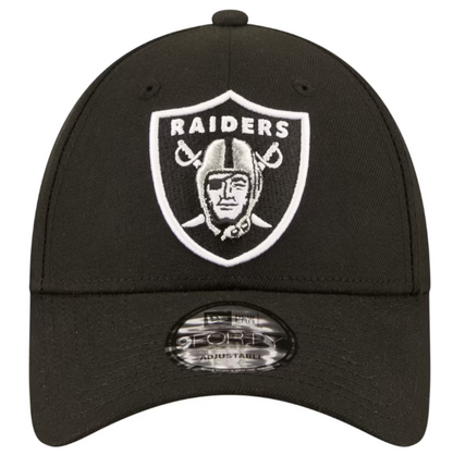 New Era 9FORTY NFL Core Team Adjustable Snapback Hat - Black/White