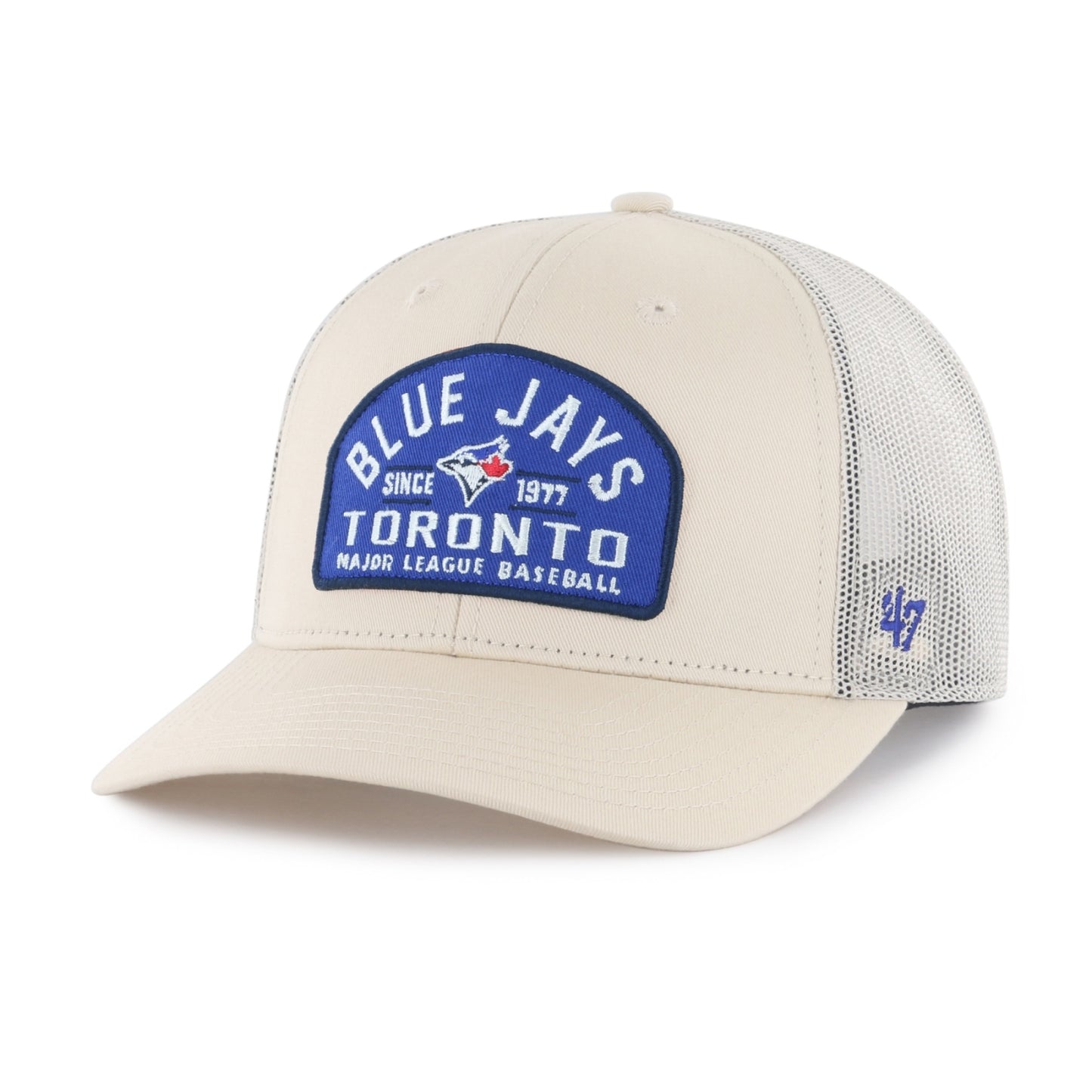 '47 Trucker MLB Toronto Blue Jays Leland Mesh Adjustable Snapback Hat - Off White