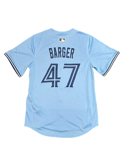 Nike Men's MLB Toronto Blue Jays Addison Barger #47 Alternate Limited Powder Blue Jersey - Stitched Letters