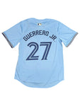 Nike Men's MLB Toronto Blue Jays Guerrero #27 Alternate Limited Powder Blue Jersey - Stitched Letters