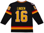 Mitchell & Ness NHL Vancouver Canucks Trevor Linden Power Play #16 1994-95 25th Anniversary (Skate) Jersey - Black