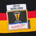 Mitchell & Ness NHL Vancouver Canucks Trevor Linden Power Play #16 1994-95 25th Anniversary (Skate) Jersey - Black