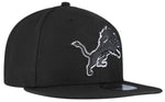 New Era 9FIFTY NFL Detroit Lions Adjustable Snapback Cap - Black/White
