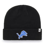 47 NFL Detroit Lions Raised Cuff Knit Beanie - Black