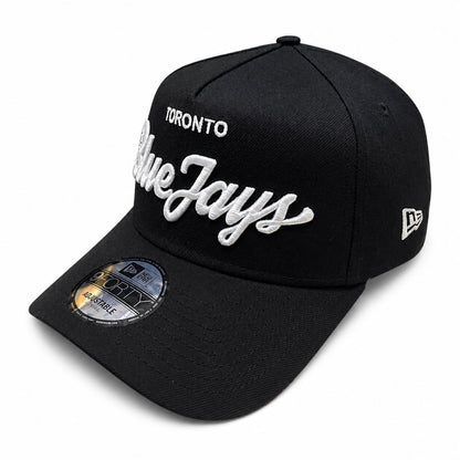 New Era 9FORTY A-Frame MLB Toronto Blue Jays Local Play Adjustable Snapback Hat - Black