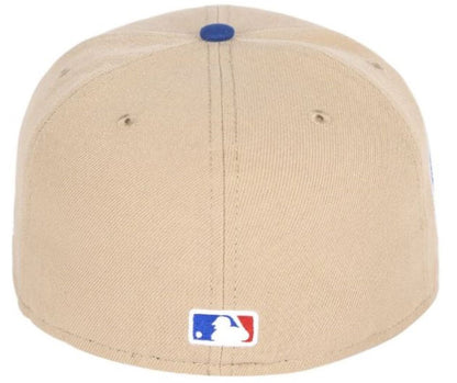 New Era MLB Toronto Blue Jays ACE Mascot 59FIFTY Custom Fitted Hat - Camel Brown/Blue