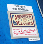 Mitchell & Ness Men's NBA Dallas Mavericks Dirk Nowitzki #41 1998-2019 Hall Of Fame Class of 2023 Hardwood Classics Swingman Jersey - Blue