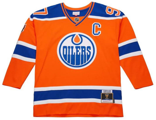 Mitchell & Ness Youth NHL Edmonton Oilers Connor McDavid #97 2016 Heritage Power Play Jersey - Orange
