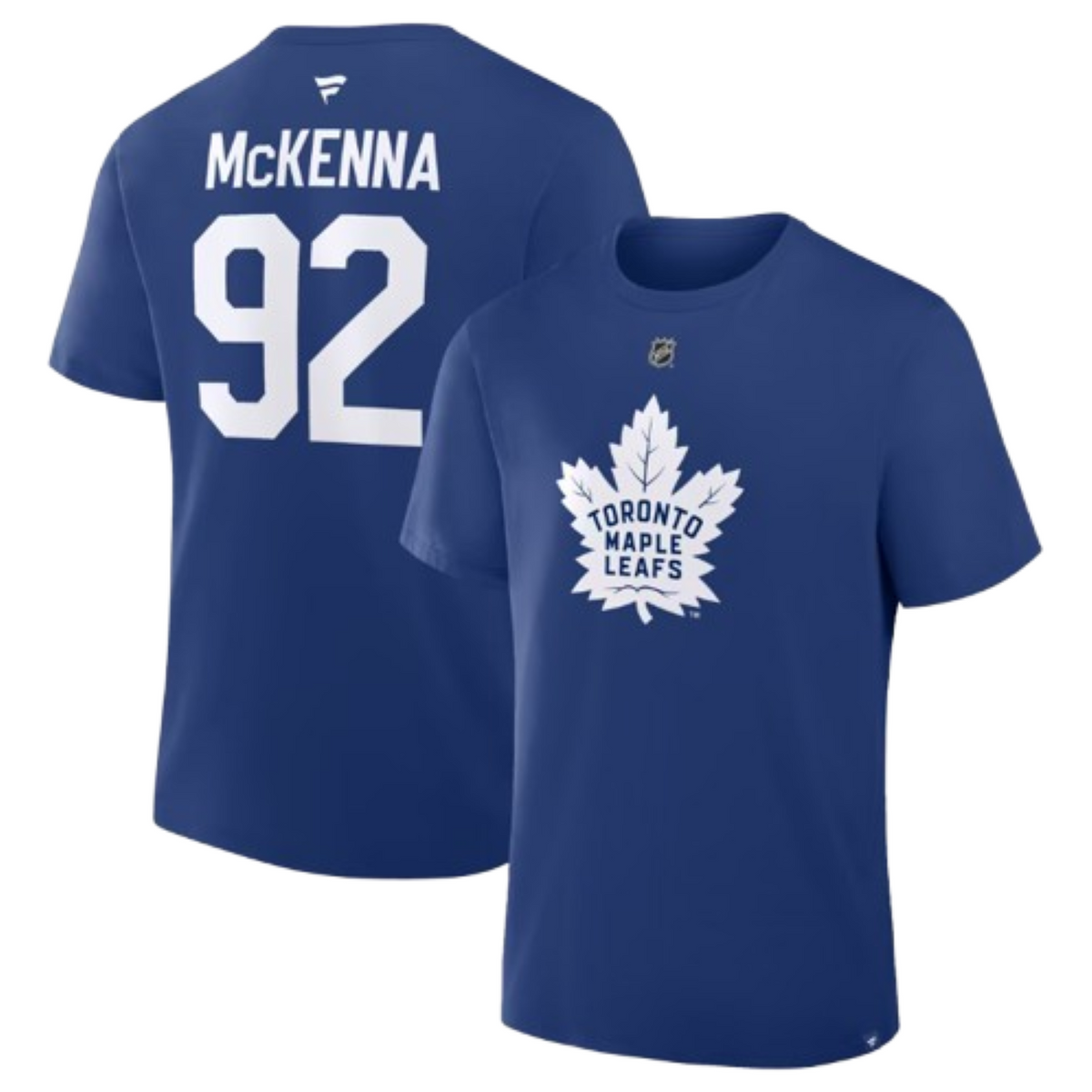 Fanatics NHL Toronto Maple Leafs Gavin McKenna #92 Player Name & Number Tee -  Royal