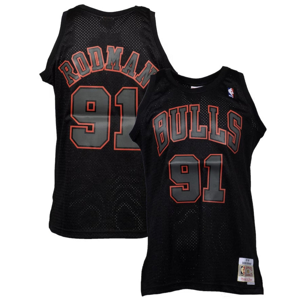 Dennis Rodman Chicago Bulls Mitchell & Ness Hardwood Classics Swingman  Jersey - Black