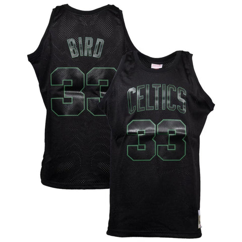 Men's Mitchell & Ness NBA Larry Bird Boston Celtics Hardwood Classics Dynamic Swingman Jersey - Black