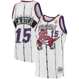 Men's Toronto Raptors Vince Carter #15 White Mitchell & Ness Swingman Jersey
