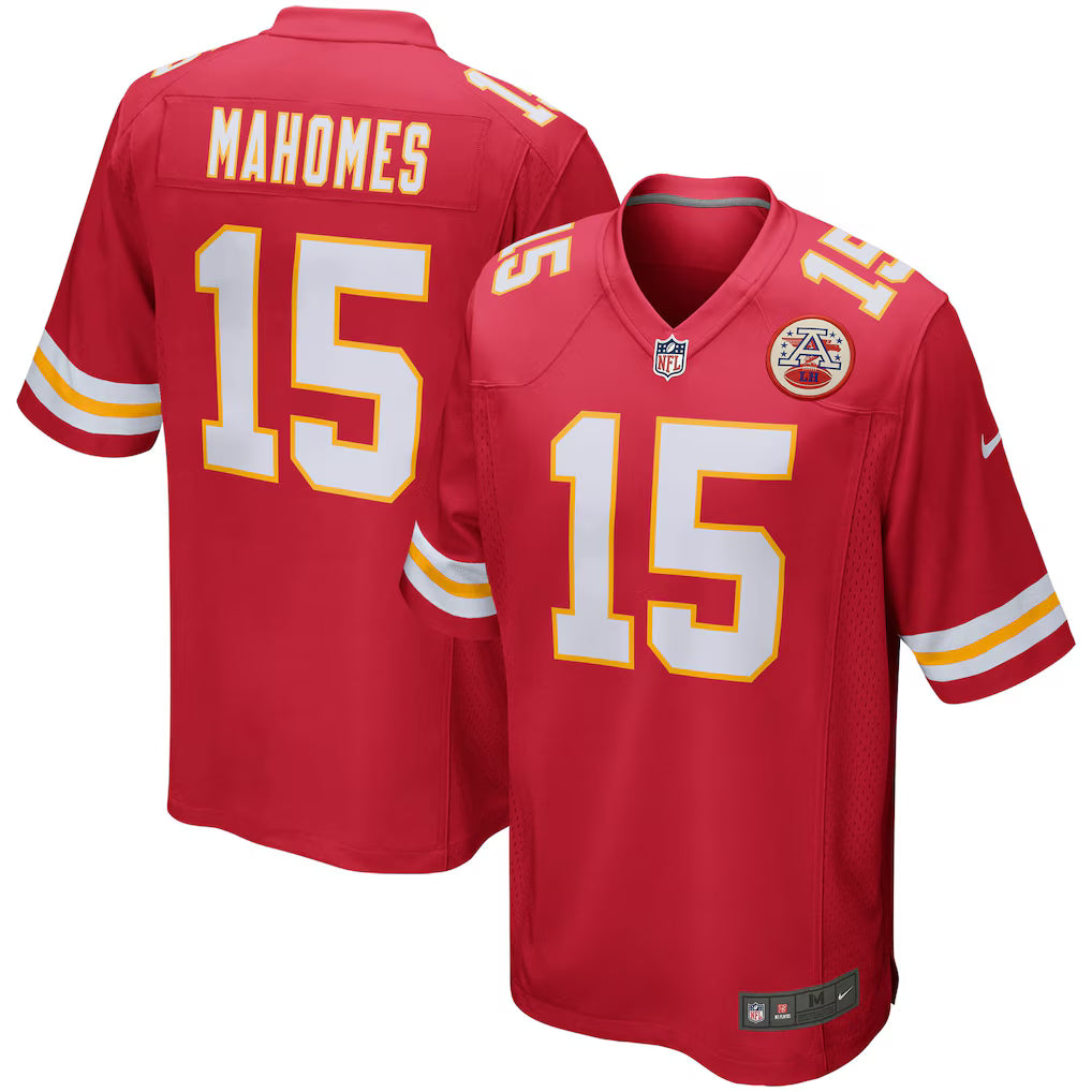 Men's Nike NFL Kansas City Chiefs Patrick Mahomes Game Player Jersey - Red