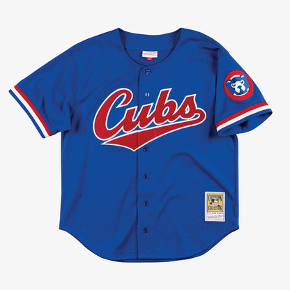 Mitchell & Ness Men's MLB Chicago Cubs Ryne Sandberg #23 Authentic Cooperstown Button Front Jersey - Blue