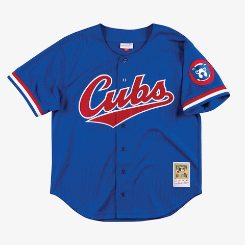 Mitchell & Ness Men's MLB Chicago Cubs Ryne Sandberg #23 Authentic Cooperstown Button Front Jersey - Blue