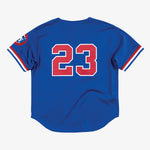 Mitchell & Ness Men's MLB Chicago Cubs Ryne Sandberg #23 Authentic Cooperstown Button Front Jersey - Blue