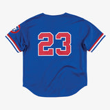 Mitchell & Ness Men's MLB Chicago Cubs Ryne Sandberg #23 Authentic Cooperstown Button Front Jersey - Blue