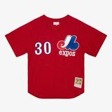 Men's Tim Raines Red Montreal Expos Cooperstown Collection Authentic Pullover Jersey