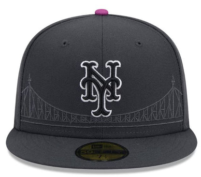 New Era MLB New York Mets 2024 City Connect 59FIFTY Fitted Hat - Graphite
