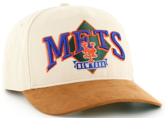 '47 MLB New York Mets The Diamond Hitch Adjustable Snapback Hat - Cream