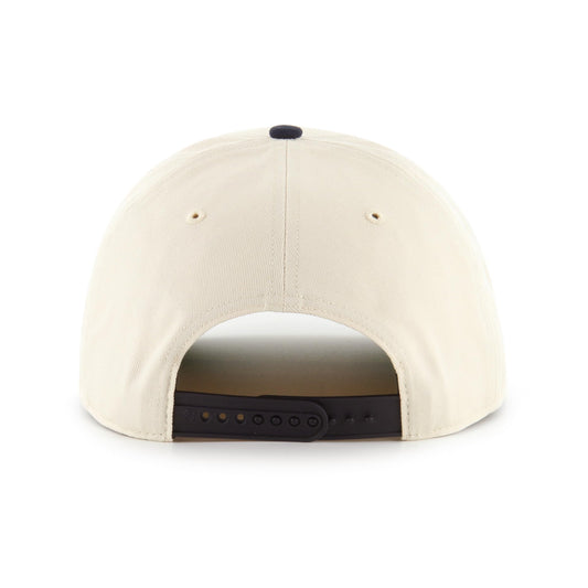 '47 NCAA Michigan Wolverines Natural Rope TT Hitch Adjustable Snapback Hat - Beige/Navy
