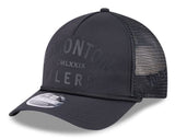 New Era 9FORTY M-Crown NHL A-Frame Edmonton Oilers Minimalist Mesh Back Rope Adjustable Snapback Hat - Black