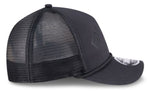 New Era 9FORTY M-Crown NHL A-Frame Edmonton Oilers Minimalist Mesh Back Rope Adjustable Snapback Hat - Black