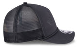 New Era 9FORTY M-Crown NHL A-Frame Edmonton Oilers Minimalist Mesh Back Rope Adjustable Snapback Hat - Black